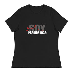 Soy Flamenca Olé - Women's Black Relaxed T-Shirt