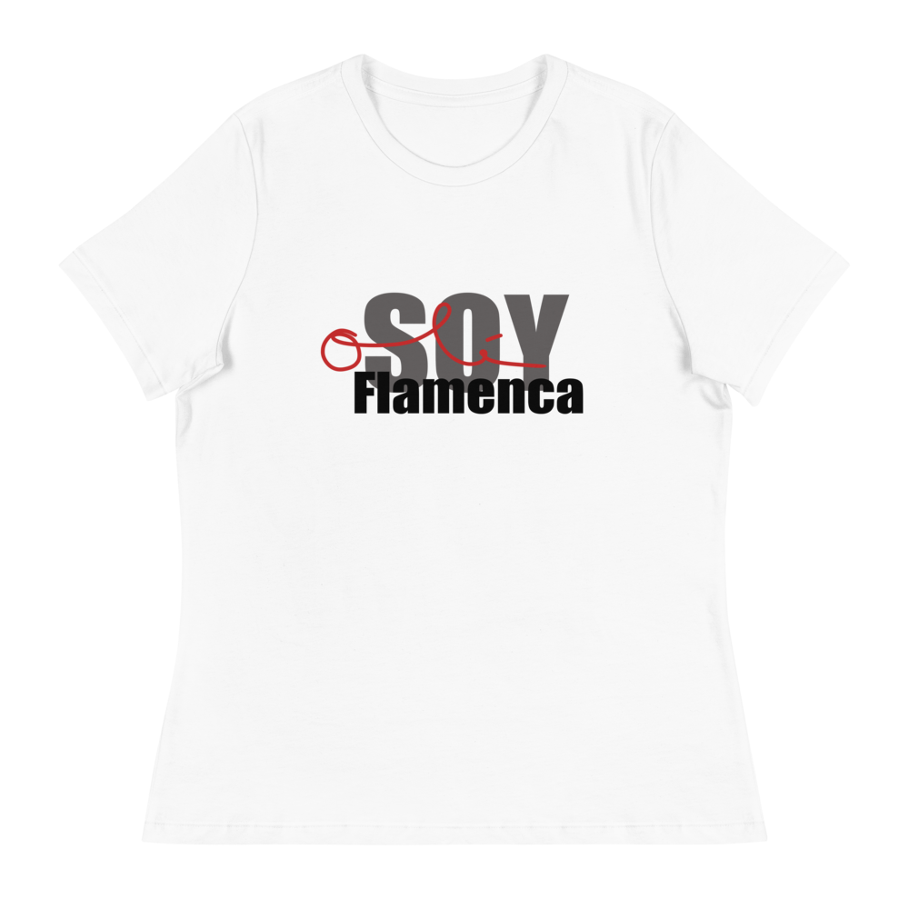 Soy Flamenca Olé -  Women's White Relaxed T-Shirt